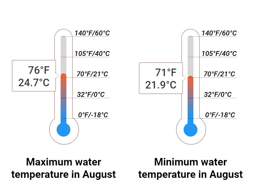 Average Sea temperature